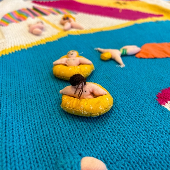 Vintage Wearable Art Summer Sweater - Picture 2 of 12